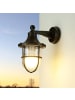 Licht-Erlebnisse Außen Wandlampe (B)14 x (H)27 cm in Schwarz Antik