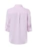 Marie Lund Leinenbluse Rihab in rosa weiß - 0046