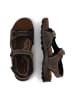 Camel Active Sandalen aus perforiertem Leder in Braun