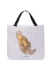 Mr. & Mrs. Panda Strandtasche Otter Kind ohne Spruch in Grau Pastell