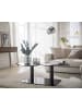 home24 Couchtisch Campton quadratisch in Grau / Schwarz