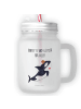 Mr. & Mrs. Panda Einmachglas Orca Zylinder mit Spruch in Transparent