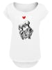F4NT4STIC Long Cut T-Shirt Love is all you need in weiß