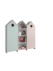 58 aufm Kessel REGALSCHRANK Set Kania MDF+Holzwerkstoff Weiß /Pink