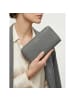 Lazarotti Bologna Leather XL Double Zip-Around Geldbörse RFID Leder 20 cm in grey