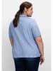 sheego Shirt in mittelblau