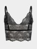 Erlich Textil  CLASSY LACE BRALETTE TOP in schwarz