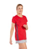 erima Damen Essential Team T-Shirt in rot/slate grey