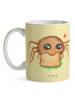Mr. & Mrs. Panda Kaffeebecher Spinne Agathe Sandwich ohne Spruch in Gelb Pastell