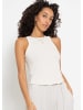 SASSYCLASSY Geripptes Tank Top in Offwhite