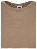Urban Classics Urban Classics Damen Ladies Extended Shoulder Tee in softtaupe