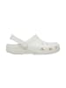 Crocs Clogs zum Reinschlüpfen Classic glitter clog Weiß