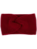 styleBREAKER Strick Stirnband in Bordeaux-Rot
