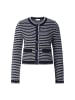 Rich & Royal Strickjacke in marine weiß - 0001