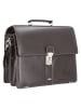 Alassio Monaco Aktentasche Leder 38 cm Laptopfach dunkelbraun-antik