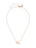 PURELEI Kette Letter Heart A Rosegold