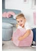 roba Lil Sofa' Herz-Hocker, bequem, Pouf mit Samtstoff Mauve