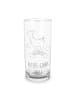 Mr. & Mrs. Panda Wasserglas Lama Regenbogen mit Spruch in Transparent