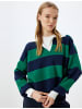 KOTON Sweater in Marineblau Gestreift