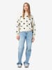 Noisy may Stylischer Oversize Karierter Pullover mit Rundhals Ausschnitt in Beige