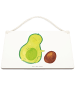 Mr. & Mrs. Panda Schild Avocado Kern rollt ohne Spruch in Transparent