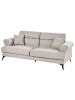 Beliani 3-tlg 3-Sitzer Sofa SKIVE in Beige