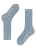 Falke Socken Carved Pile in Arcticblue