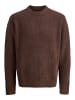 Jack & Jones Strickpullover in Deep Mahogany