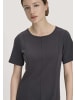 Hessnatur Hessnatur Jersey Kleid Kniebedeckend Slim aus reiner Bio-Baumwolle in anthrazit