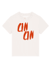 wat? Apparel T-Shirt Cin Cin in Off White
