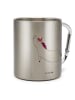 Mr. & Mrs. Panda Edelstahltasse Einhorn Yoga ohne Spruch in Silber