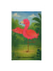 Mr. & Mrs. Panda Gästehandtücher Flamingo Yoga Design ohne Spruch in Weiß