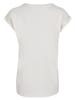 F4NT4STIC Extended Shoulder T-Shirt Life Is Better In Flip Flops in Whitesand