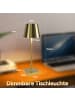 ZMH LED Tischleuchte in gold USB Akku Touch Dimmbar Kabellose Nachtlampe