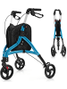 COSTWAY Rollator schmal für Wohnung in Blau