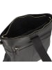 Plevier Bow Schultertasche Leder 30 cm Laptopfach in schwarz