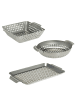 bremermann 3tlg-Set Grillkörbe 22,5 x 11,5 x 33 cm in Edelstahl