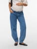 mama licious Umstandsjeans mit Loose Fit in Light Blue Denim