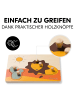 Hauck Holz Steckpuzzle für Baby (ab 1 Jahr) in bunt