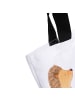 Mr. & Mrs. Panda Shopper Tasche Igel Grillen mit Spruch in Weiß