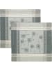 Erwin Müller Jacquard Serviette 2er-Pack in grau
