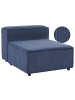 Beliani Sofaelement ARDAL in Blau/Schwarz - (W) 88 x (H) 68 x (L) 120 cm