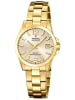 Festina Damen-Armbanduhr Goldfarben mit Saphirglas