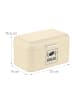 relaxdays Brotkasten in Beige – (B)30 x (H)16,5 x (T)19 cm