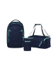 Satch Schulrucksack-Set MATCH PLUS "Ocean Mint" 3-tlg. in Blau