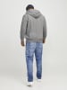 JACK & JONES PLUS Kapuzenjacke in Light Grey Melange
