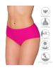 Aquarti Aquarti Damen Bikinihose mit Mittelhohem Bund in pink