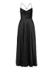 Vera Mont Abendkleid mit Wasserfallausschnitt in Schwarz