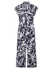 Betty Barclay Jumpsuit mit Eingrifftaschen in Dunkelblau/Weiß