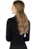 Circle Five Damen Shaping Zipper Jacke Trainingsjacke in Schwarz